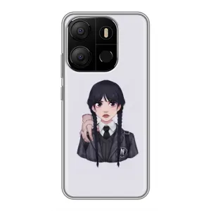 Чехлы с принтом Уэнсдей на Tecno Pop 7 (Вещь Венсдей)