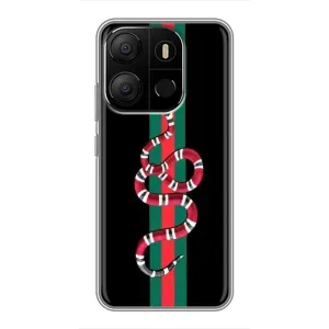 Чохли бренд ГУЧЧІ для Tecno Pop 7 (Змій Гуччі)