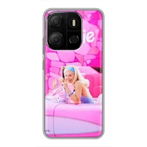 Силиконовый Чехол Барби Фильм на Tecno Pop 7 (Зставка)