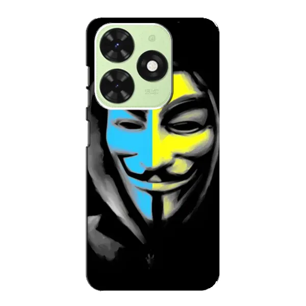 Чехол с рисунком «Анонимус патриот» для TECNO Pop 8 Чехол с рисунком «Анонимус патриот» для TECNO Pop 8