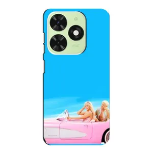 Силиконовый Чехол Барби Фильм на Tecno Pop 8 (Барби и Кен)