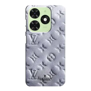 Текстурный Чехол Louis Vuitton для Техно Поп 8 (Белый ЛВ)