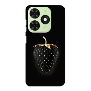 Чохол з зображенням смачної їжі для Tecno Pop 8 (Чорна полуниця)