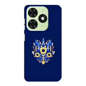Чехол Укр Символика для Tecno Pop 8 (Цветущий Герб)