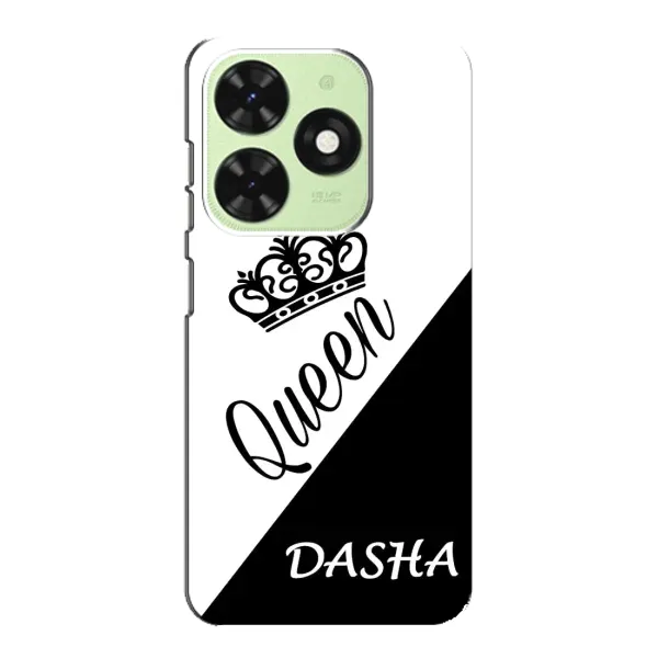 Чехол с рисунком «DASHA» для TECNO Pop 8
