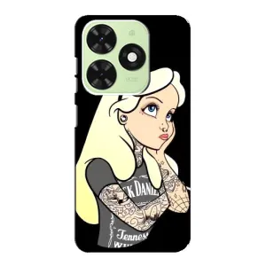Чехол Стильные девушки на Tecno Pop 8 (Девушка обиделась)