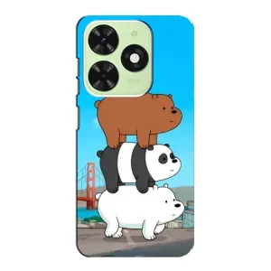 Чехлы с Пандами на Tecno Pop 8 (Друзья)