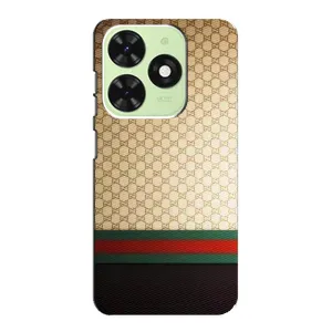 Чехлы Бренд GUCCI для Tecno Pop 8 (Фон Гуччи)