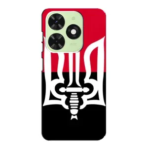 Чохли УПА (Червоно-Чорний) на Tecno Pop 8 (Герб України)