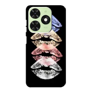 Чехол Стильные девушки на Tecno Pop 8 (Губы)