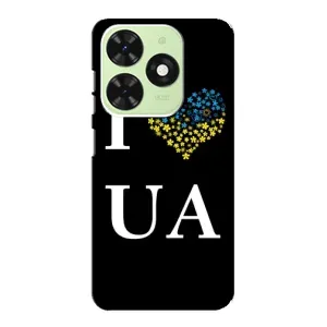 Силиконовый Чехол на Tecno Pop 8 (Я-Украина) (I Love UA)