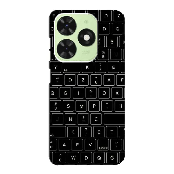 Чехол с рисунком «Клавиатура» для TECNO Pop 8