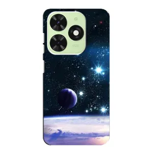 Чехол (ТПУ) с планетами на Tecno Pop 8 (Космический вид)