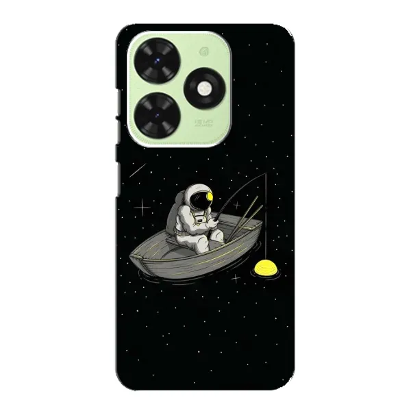Чехол с рисунком «Космонавт на рыбалке» для TECNO Pop 8 Чехол с рисунком «Космонавт на рыбалке» для TECNO Pop 8