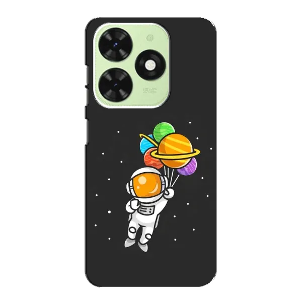 Чехол с рисунком «Космонавт с шариками» для TECNO Pop 8 Чехол с рисунком «Космонавт с шариками» для TECNO Pop 8