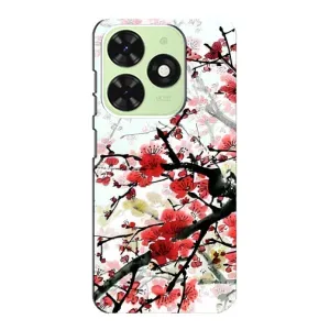 Чехол с принтом САКУРЫ на Tecno Pop 8 (Красивая Сакура)