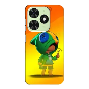 Чохол Бравл Старс для Tecno Pop 8 (LEON в кофті)