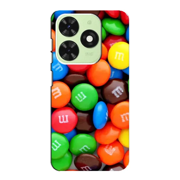 Чехол с рисунком «Разноцветные M&M'S» для TECNO Pop 8 Чехол с рисунком «Разноцветные M&M'S» для TECNO Pop 8