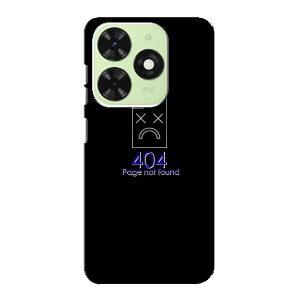 Чехол с рисунком «Ошибка 404» для TECNO Pop 8