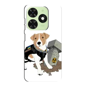 Чехол с принтом Собаки Патрон для Tecno Pop 8 (Пёс Патрон с ракетой)