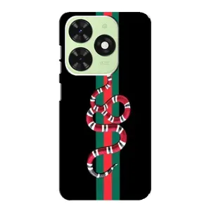 Чехлы Бренд GUCCI для Tecno Pop 8 (Змей Гуччи)