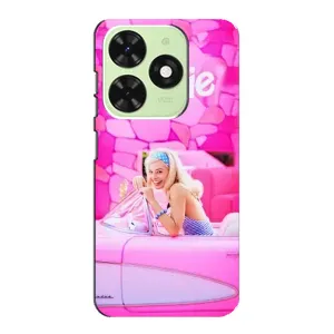 Силиконовый Чехол Барби Фильм на Tecno Pop 8 (Зставка)