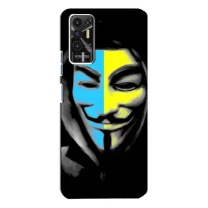 Чохол з Українською символікою на Техно Пова 2 (Анонімус патріот)