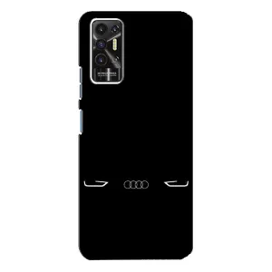 Силіконовий бампер з картинкою машини на TECNO Pova-2 (LE7n) (Сілует Audi)
