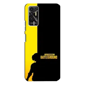 Чохол (TPU) з картинкою "Лого Пабг" на Техно Пова 2 (Battlegrounds)