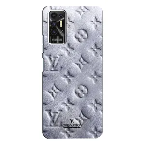 Текстурний Чохол Louis Vuitton для Техно Пова 2 (Білий ЛВ)
