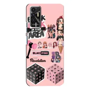 Чохли з картинкою для TECNO Pova-2 (LE7n) (BLACK PINK колаж)