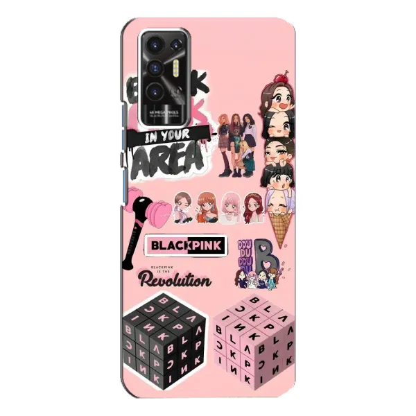 Чехол с рисунком «BLACK PINK коллаж» для TECNO Pova 2 (LE7n) Чехол с рисунком «BLACK PINK коллаж» для TECNO Pova 2 (LE7n)