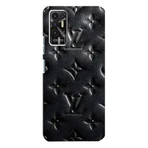 Текстурний Чохол Louis Vuitton для Техно Пова 2 (Чорний ЛВ)
