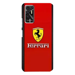 Силіконовий бампер з картинкою машини на TECNO Pova-2 (LE7n) (Ferrari Logo)