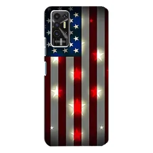 Чохол Прапор USA для TECNO Pova-2 (LE7n) (Прапор США 2)