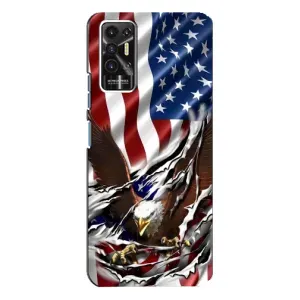 Чохол Прапор USA для TECNO Pova-2 (LE7n) (Прапор USA)