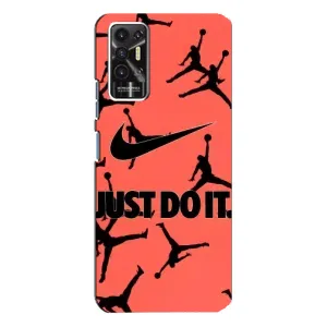 Силиконовый Чехол Nike Air Jordan на Техно Пова 2