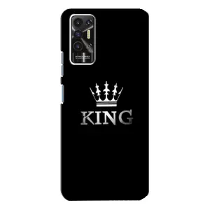 Чехол (Корона на чёрном фоне) для Техно Пова 2 (KING)