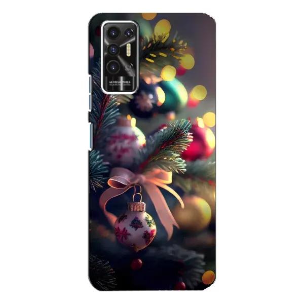 Чехол с рисунком «Красивая елочка» для TECNO Pova 2 (LE7n)