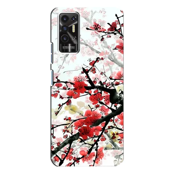 Чехол с рисунком «Красивая Сакура» для TECNO Pova 2 (LE7n) Чехол с рисунком «Красивая Сакура» для TECNO Pova 2 (LE7n)