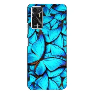 Силиконовый бампер с картинкой животных для TECNO Pova-2 (LE7n) (Крылья бабочек)
