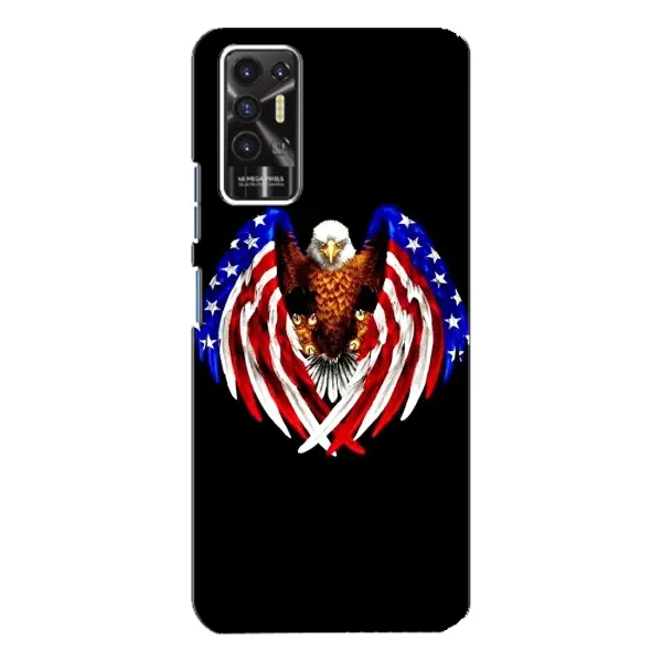 Чехол с рисунком «Крылья США» для TECNO Pova 2 (LE7n) Чехол с рисунком «Крылья США» для TECNO Pova 2 (LE7n)