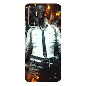 Чохол з картинкою "Герой Pubg" на TECNO Pova-2 (LE7n) (Man Пубг)