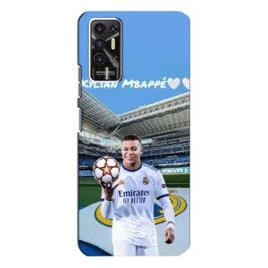 Чехол (TPU) с Футболистом на TECNO Pova-2 (LE7n) (Mbappe Real)