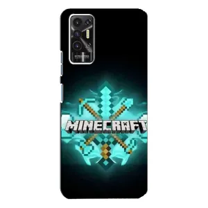 Чехол майнкрафт для TECNO Pova-2 (LE7n) (MineCraft 2)