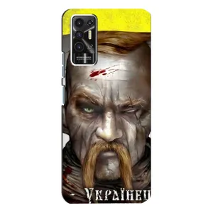 Чехол с картинкой (Патриотический КОЗАК) на TECNO Pova-2 (LE7n) (Одноглазый Козак)