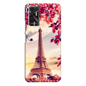 Чехол с Эйфелевой башней на TECNO Pova-2 (LE7n) (Paris photo)