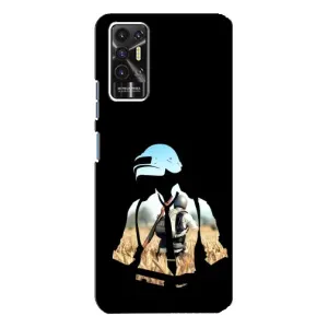 Чохол з картинкою "Герой Pubg" на TECNO Pova-2 (LE7n) (Пубг мен)