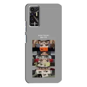 Силіконові чохлі з очіма Anime для Техно Пова 2 (Різнокольорові очі)