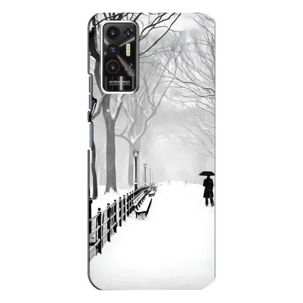 Чехол с рисунком «Снегом замело» для TECNO Pova 2 (LE7n)